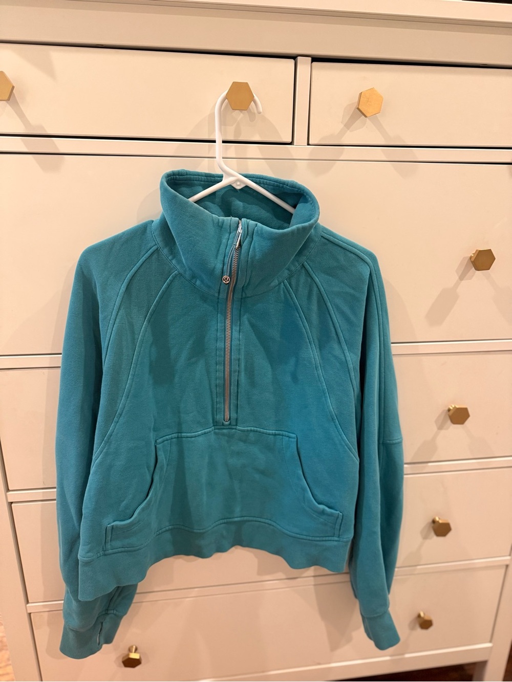 lululemon athletica Teal Half-Zip Pullover Sweatshirt